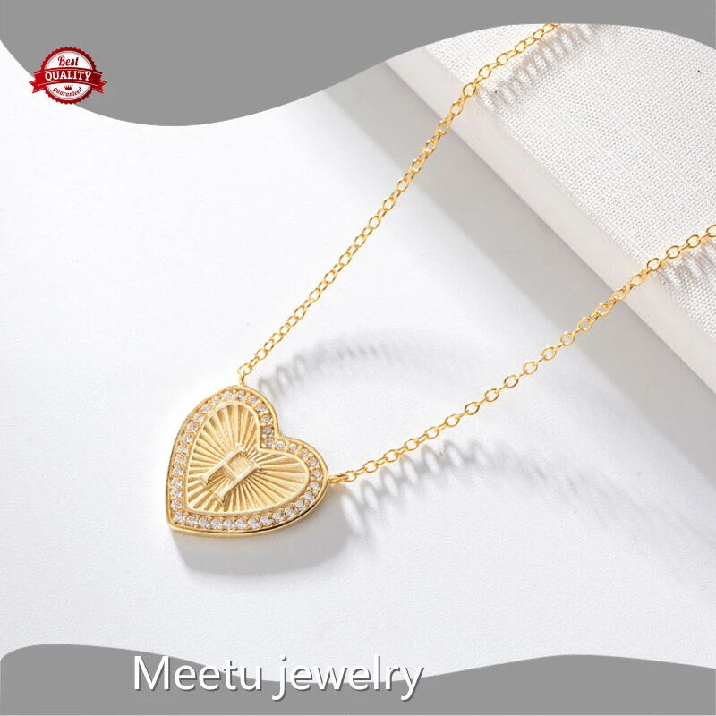 Meetu Jewelry Brand Gold Plating Guangzhou 925 Zirconia Necklace MTS1013 Manufacture 1
