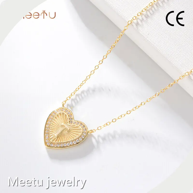 MTS1038-T Meetu Jewelry Enamel 925 Zirconia Necklace MTS1013 Meetu Jewelry 1