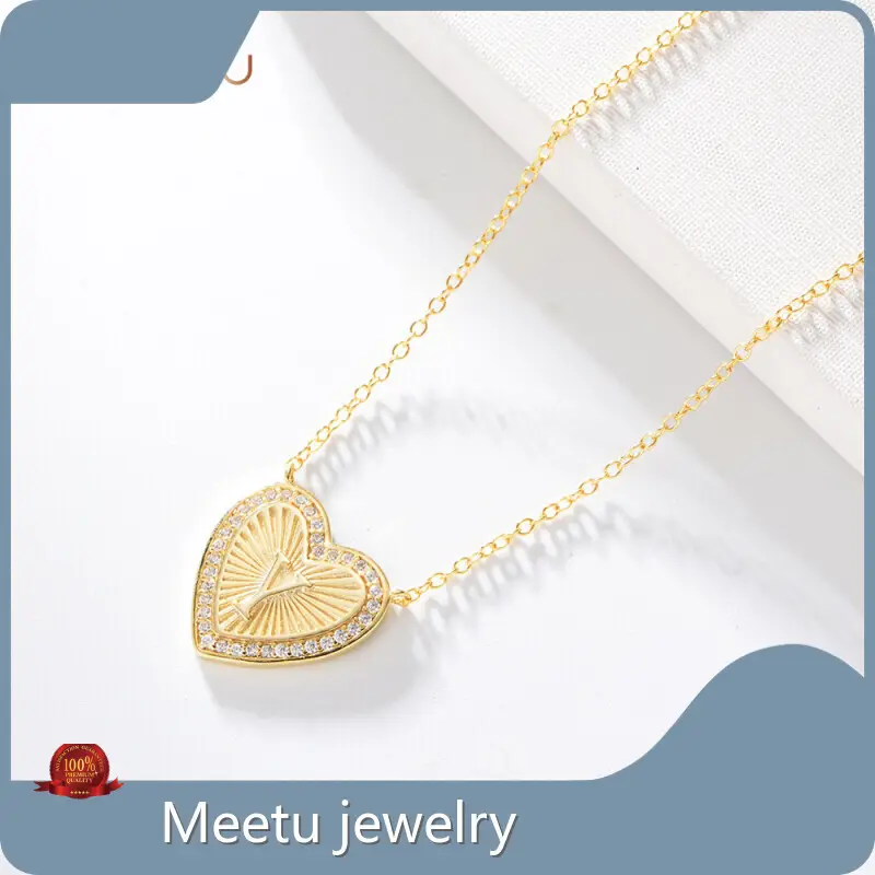 Meetu Jewelry Red Agate Ruyi Pendant MTS1038-Y / Gold Plating 1