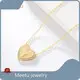 Meetu Jewelry Red Agate Ruyi Pendant MTS1038-Y / Gold Plating 1