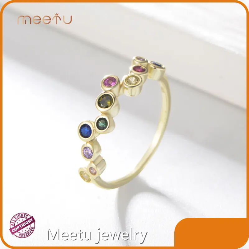 Large Sterling Silver Earrings MTS3016 Prong Set Fix Size Ring Meetu Jewelry Brand Large Sterl... 1