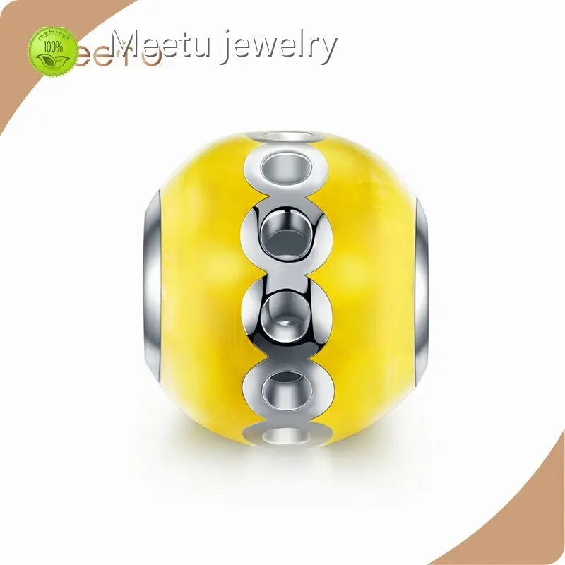 Cubic Zirconia Bezel Setting MTSC7116 Meetu Jewelry Brand Sterling Silver Safety Chain Charm S... 1