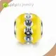 Cubic Zirconia Bezel Setting MTSC7116 Meetu Jewelry Brand Sterling Silver Safety Chain Charm S... 1
