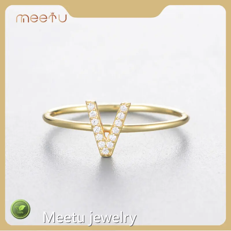 Meetu Jewelry Brand MTS3038-V 925 Silver Fix Size Ring MTS3038-V Childrens Sterling Silver Ear... 1