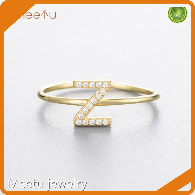 Hot Zircon Artificial Silver Earrings Fix Size Ring Prong Set Meetu Jewelry Brand 1