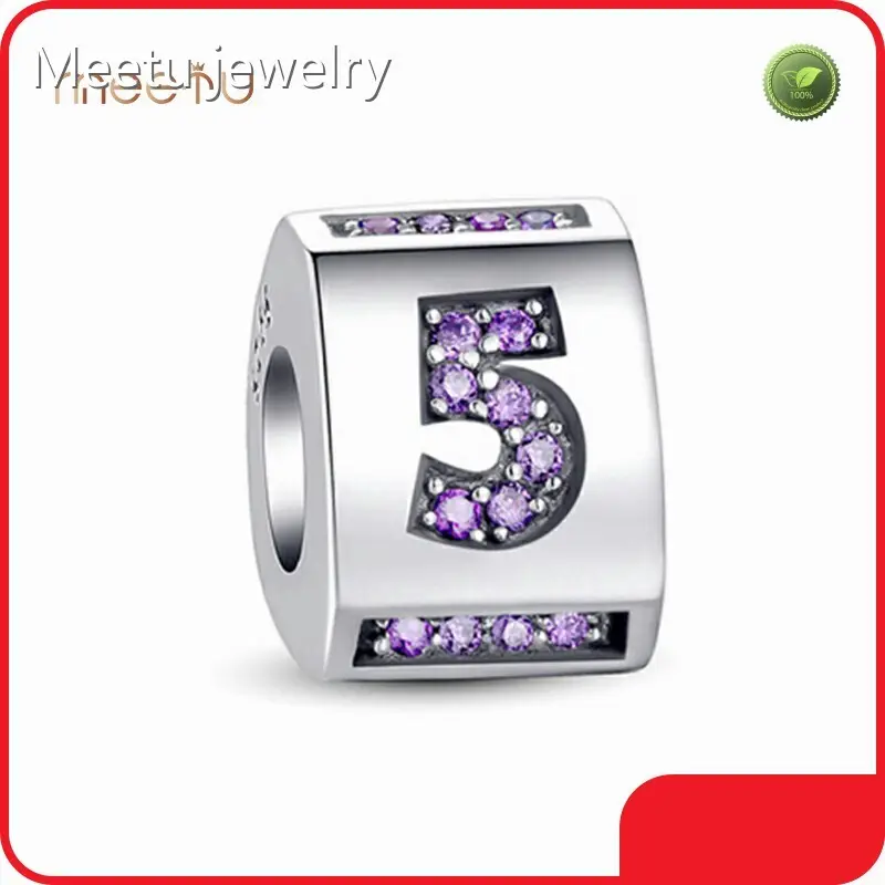 Meetu Jewelry Brand Hole Size 5mm Guangzhou 925 Bracelet Cubic Zirconia 1