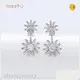 Meetu Jewelry Brand MTSE4133 Unusual Silver Earrings 925 Silver Factory 1