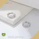Meetu Jewelry Brand MTSE4134 MTSE4134 Prong Set Green and Silver Earrings 1