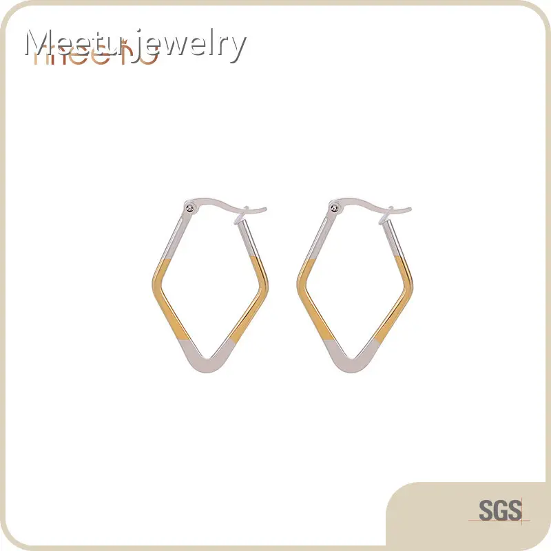 Wholesale Guangzhou Stainless Steel Hoop Earrings Meetu Jewelry Brand 1