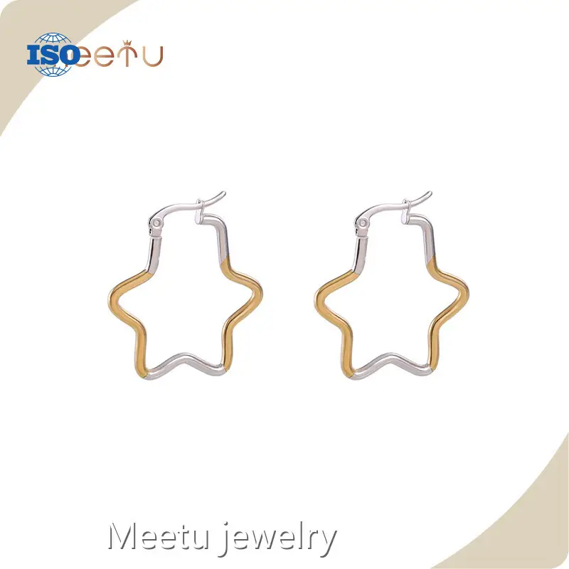 Meetu Jewelry Surgical Steel Ear Studs 1