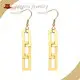 Surgical Steel Dangle Earrings 304 Stainless Steel with Gold Plated Surgical Steel Dangle Earr... 1