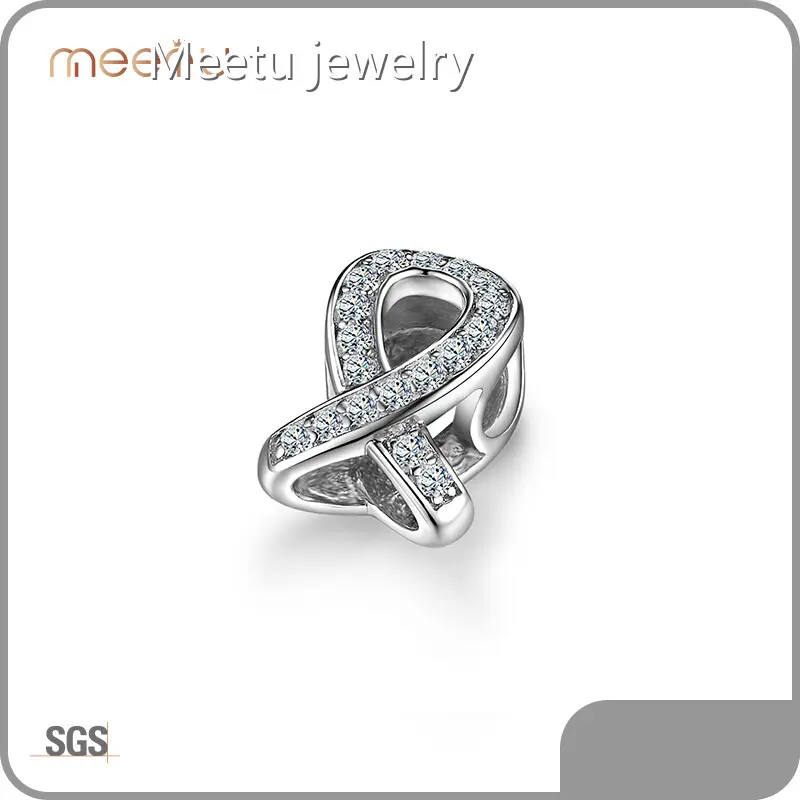 Hole Size 5mm Cubic Zirconia MTSC7198 Mens Silver Rings with Stones Meetu Jewelry Manufacture 1