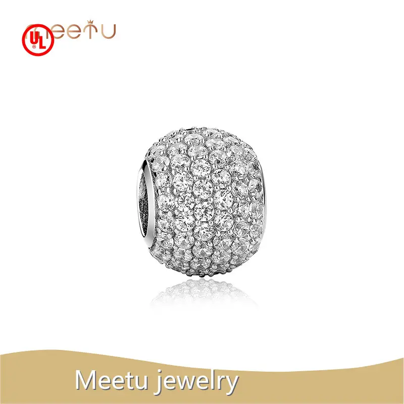 White Crystal Pendant Cubic Zirconia Meetu Jewelry Brand White Crystal Pendant 1