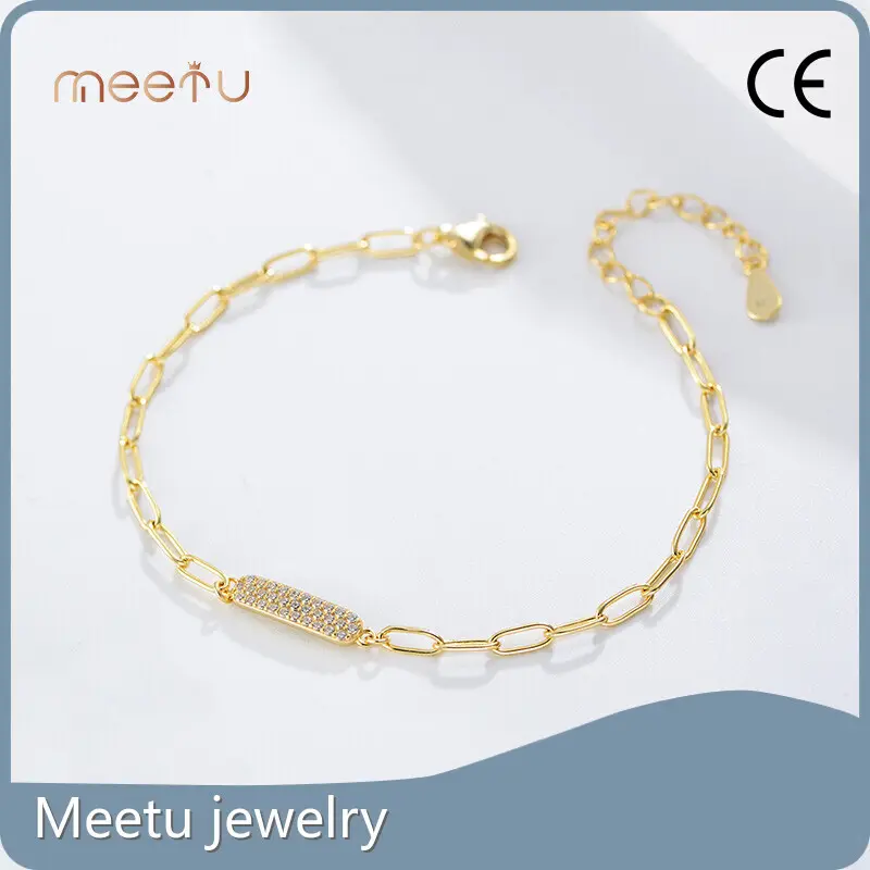 925 Silver Zircon Silver Bracelets Meetu Jewelry 1