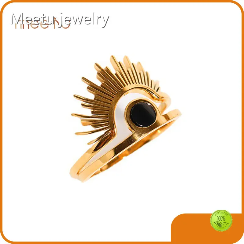 Black Gold Plated US5-9 Meetu Jewelry Brand 925 Silver Charms Factory 1