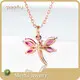 Meetu Jewelry Brand 42cm Electroplated 18k Rose Gold (k Red) Blue Crystal Charms Guangzhou 1