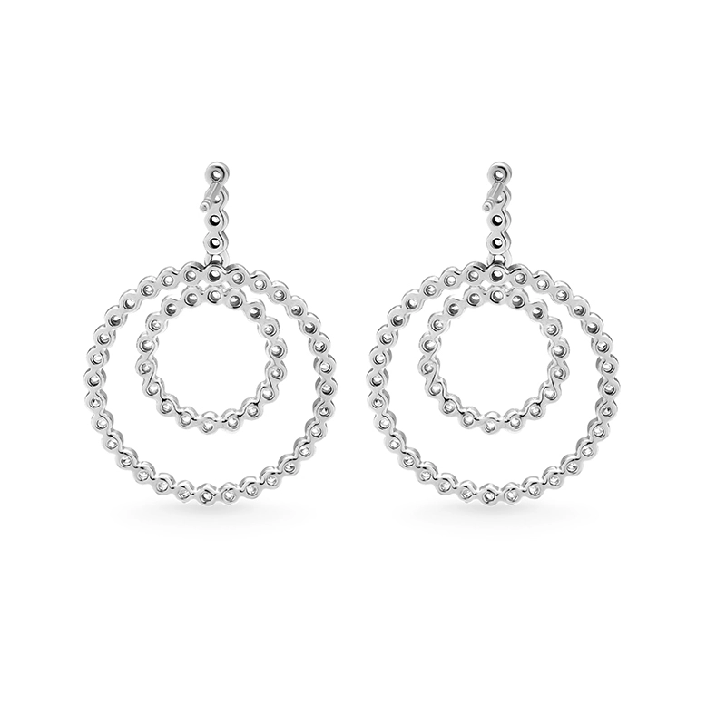 Shimmering Silver 925 Earring with Dazzling Cubic Zircon 1