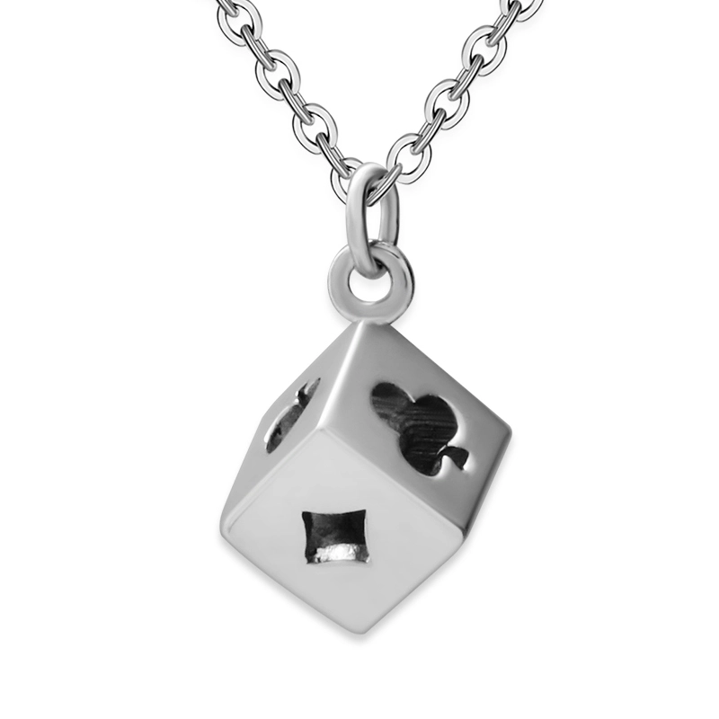 የአንገት ጌጥ ጋር የብር ዳይ pendant 1