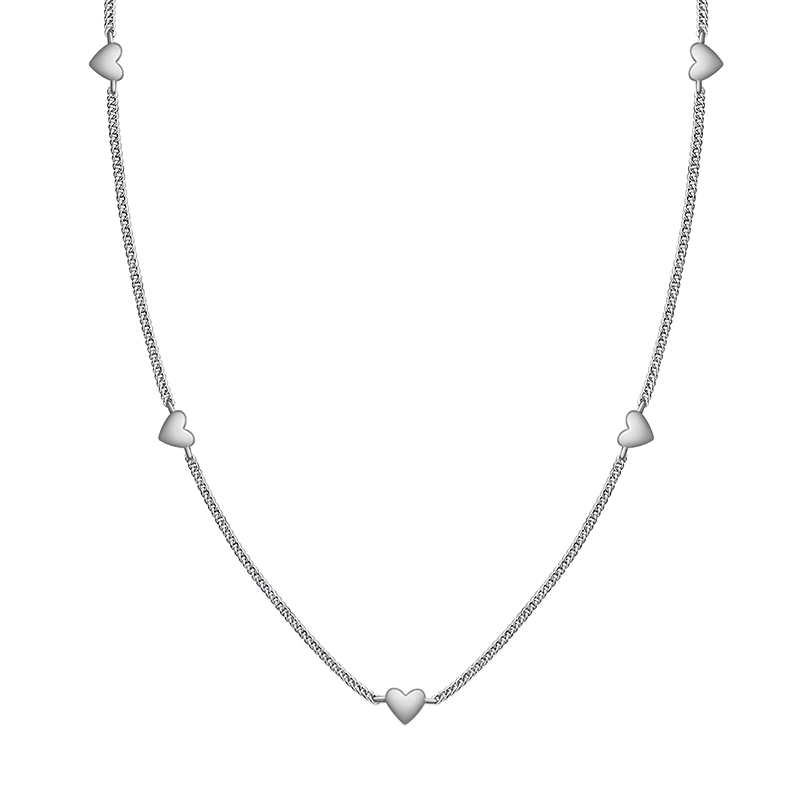Timeless Elegance: Sterling Silver Heart Necklace 1