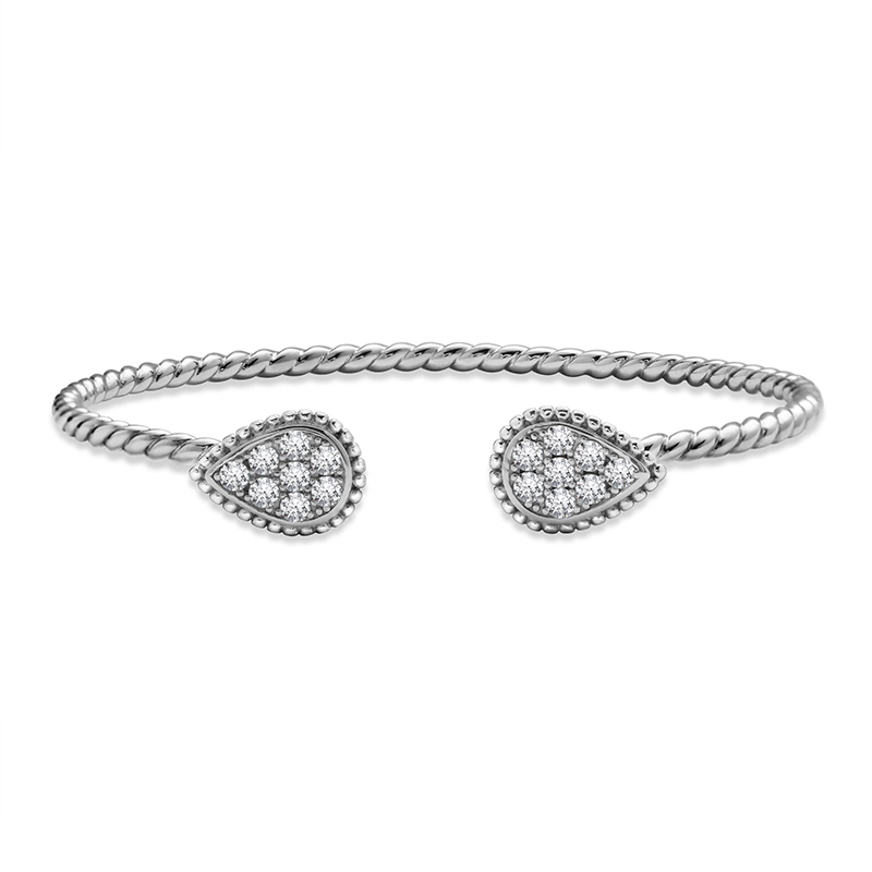 Classic 925 Silver Open Bangle - Timeless Elegance 1